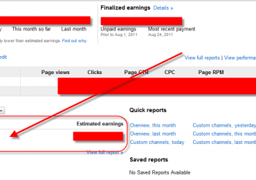 Google Adsense Update: Added Custom Channel Reporting On Dashboard