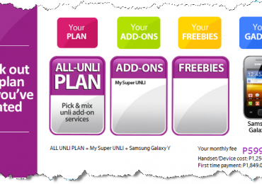 Free Samsung Galaxy Y At Globe SuperUnli Plan 599 Unlimited CALL & TEXT