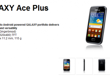 Samsung GALAXY Ace Plus – A New Member To The Android Galaxy Family