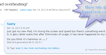 Apple New iPad 3 Overheating Problem Causing Irritation To Users