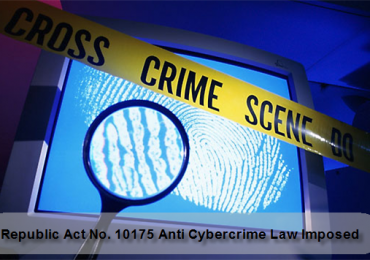 READ: Republic Act No. 10175 Anti Cybercrime Law Imposed