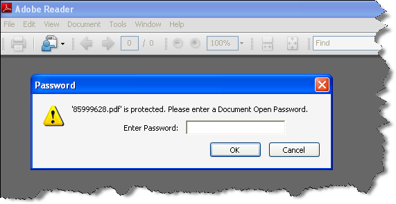 PDF File Password Protected