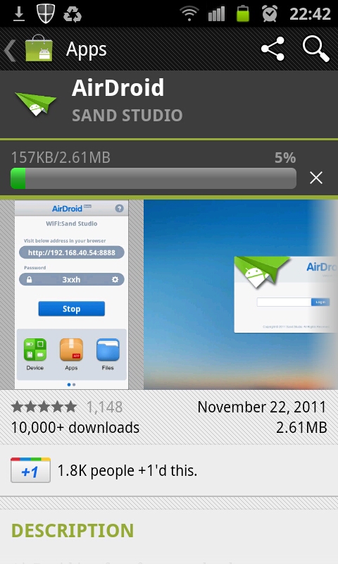 Install AirDroid