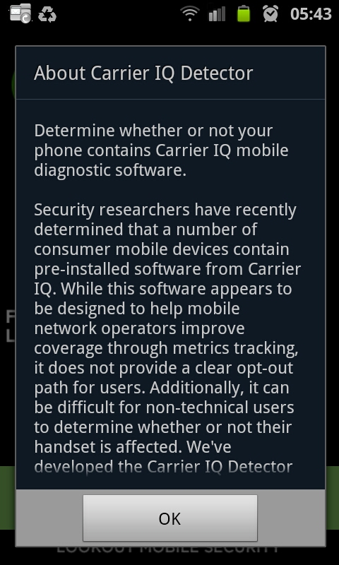 More Info About Carrier IQ Detector