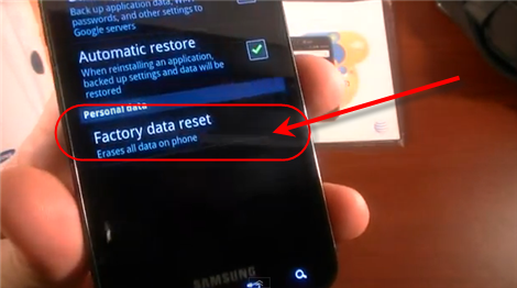 Reset Your Samsung Galaxy S II Skyrocket From Settings