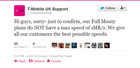 T-Mobile UK Tweets