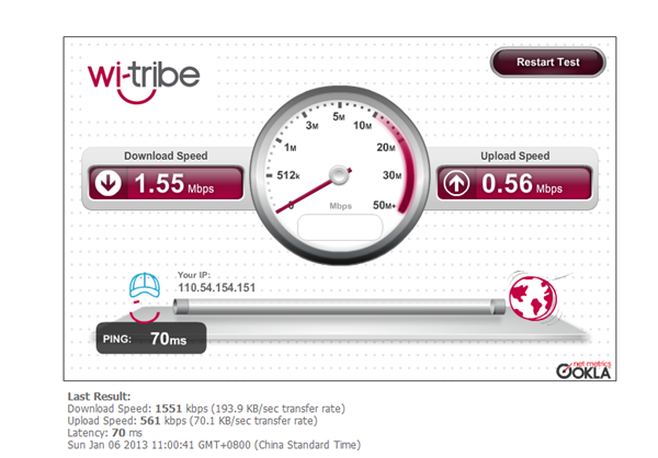 Wi-Tribe Speed Test Tool