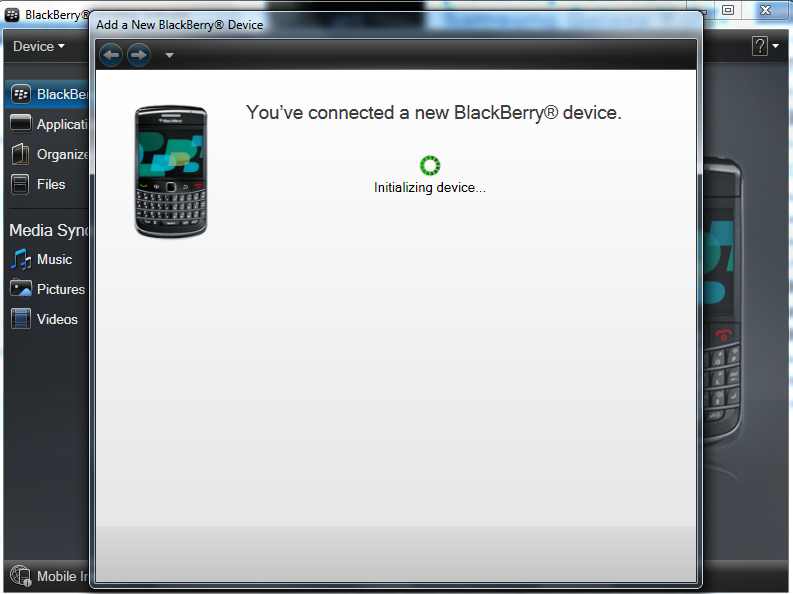 Connect Blackberry Blackberry Desktop Manager