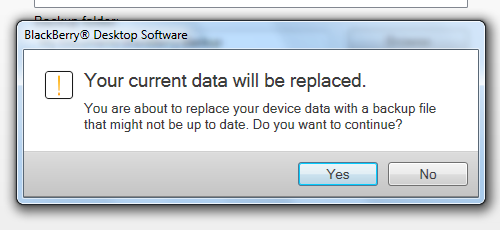 Data Will Be Replaced