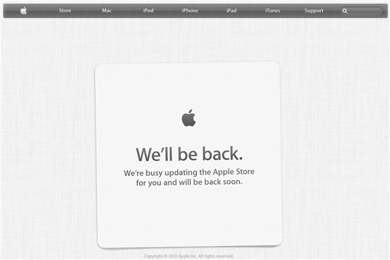 Apple Store Now On Maintenance For iPhone 5