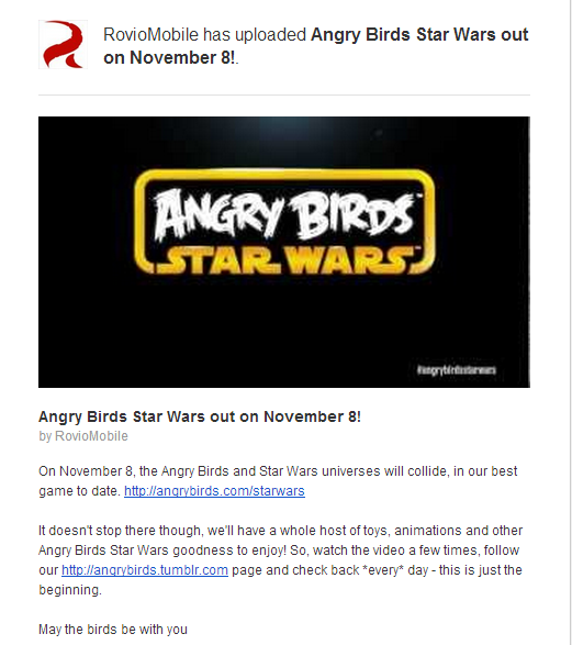 Angry Birds Star Wars Mail