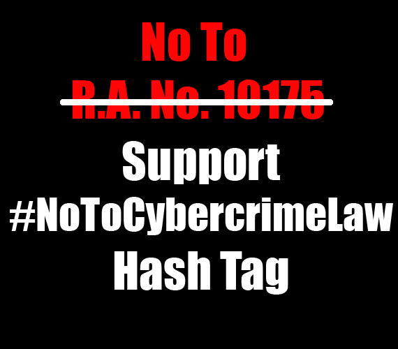 NoToCybercrimeLaw Hash Tag