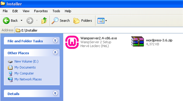 WampServer and WordPress Installer