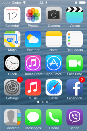 How To Turn Off Cellular Data on iPhone 4s - Tap Settings