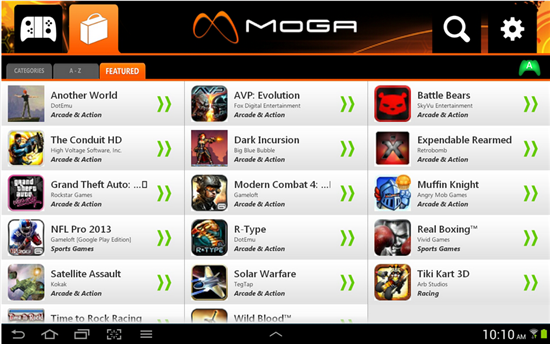 MOGA Pivot App from Google Play